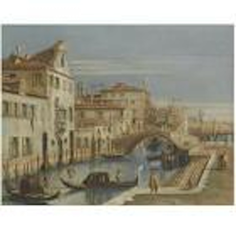 View of canal, Venice by Canaletto