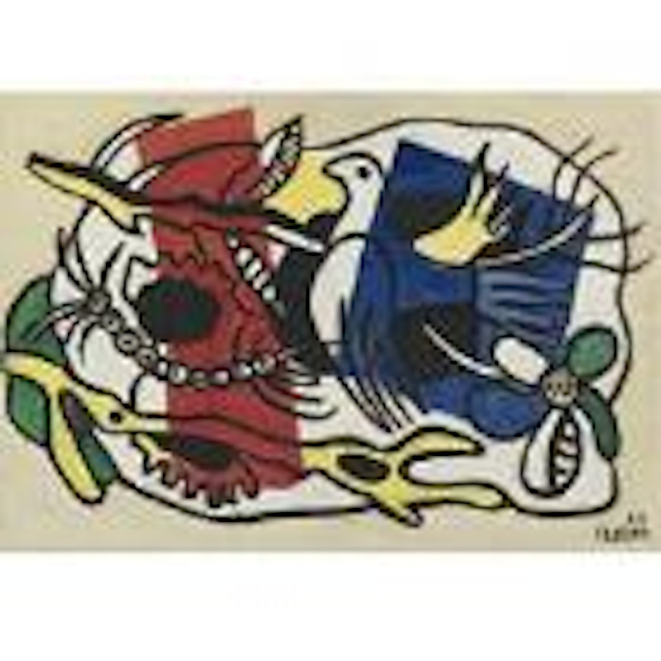 L'oiseau dans les branches  by Fernand Leger