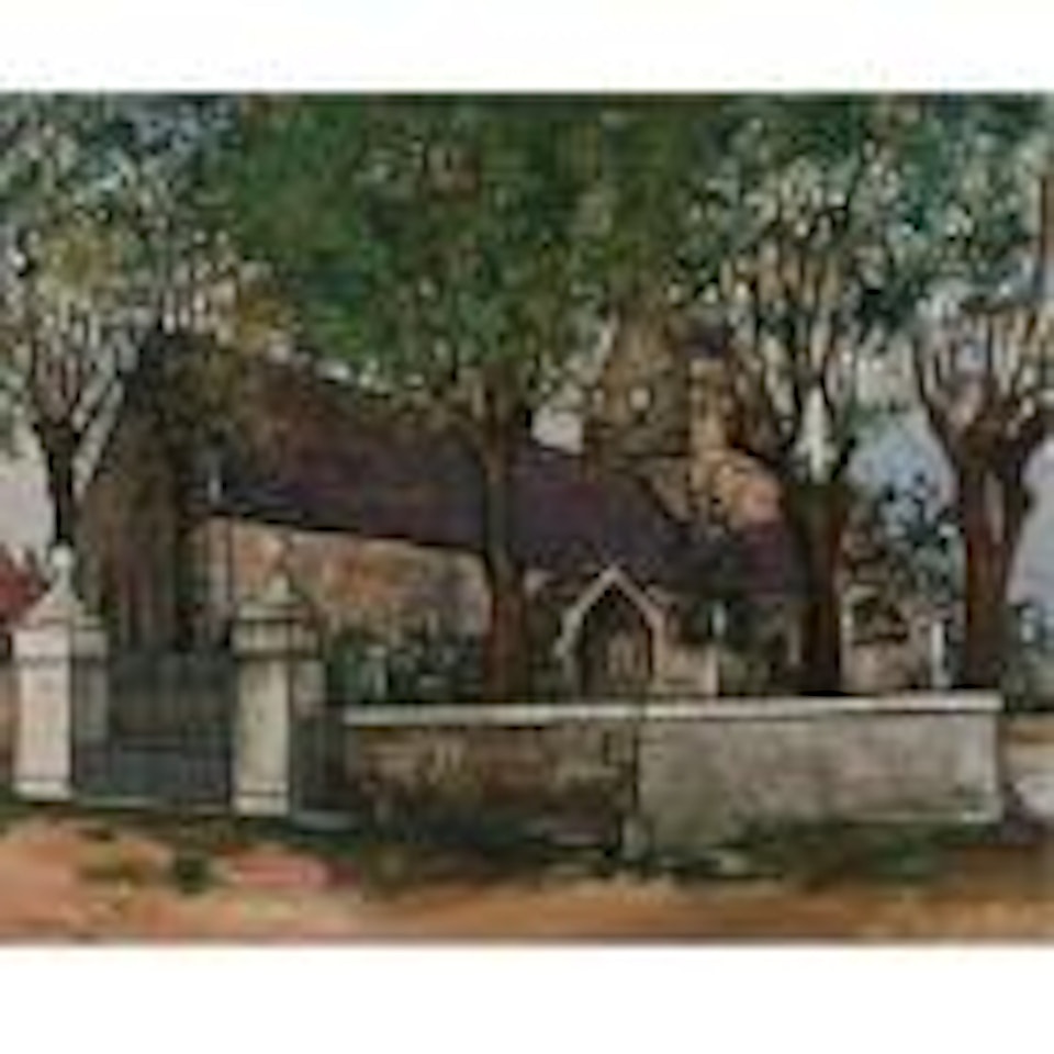 Eglise a Genets, Manche by Maurice Utrillo