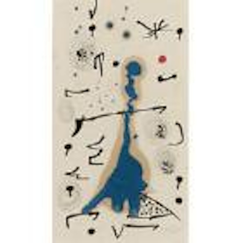 Femme, oiseaux , etoile by Joan Miró