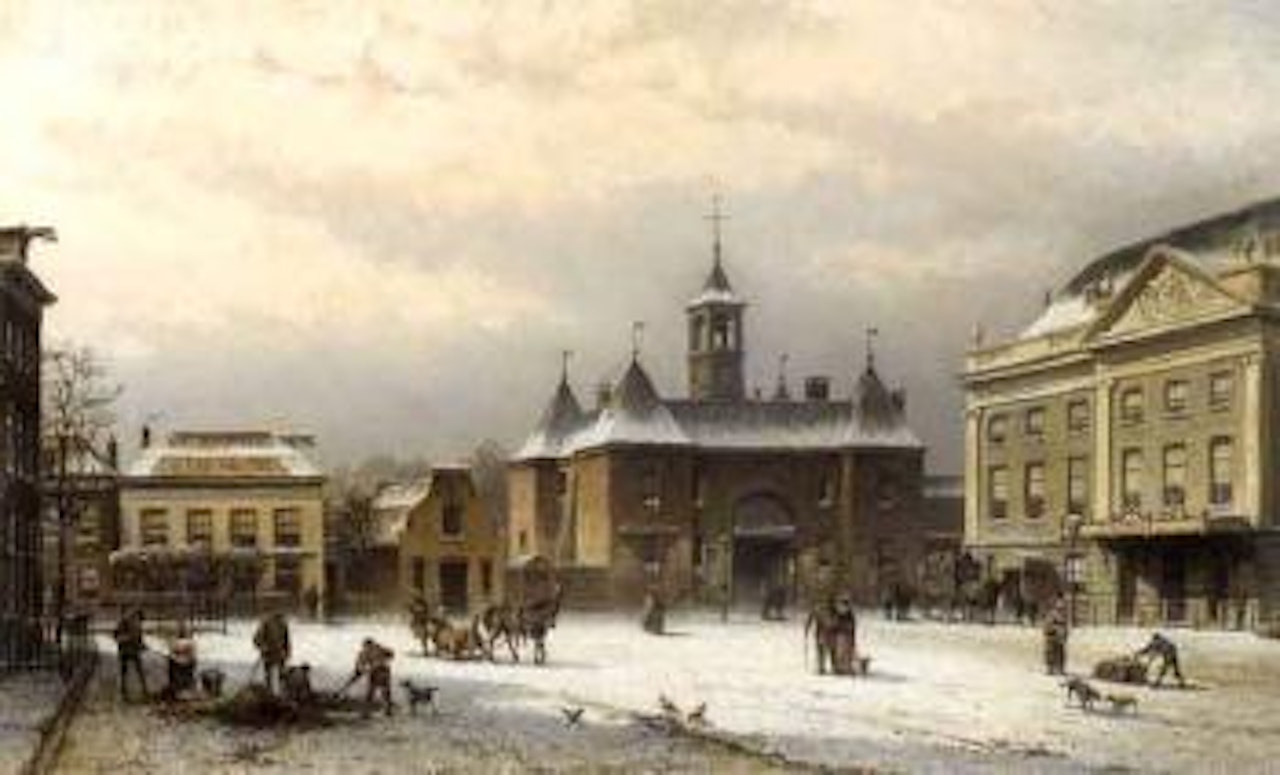 Leidseplein in Amsterdam by Eduard Alexander Hilverdink