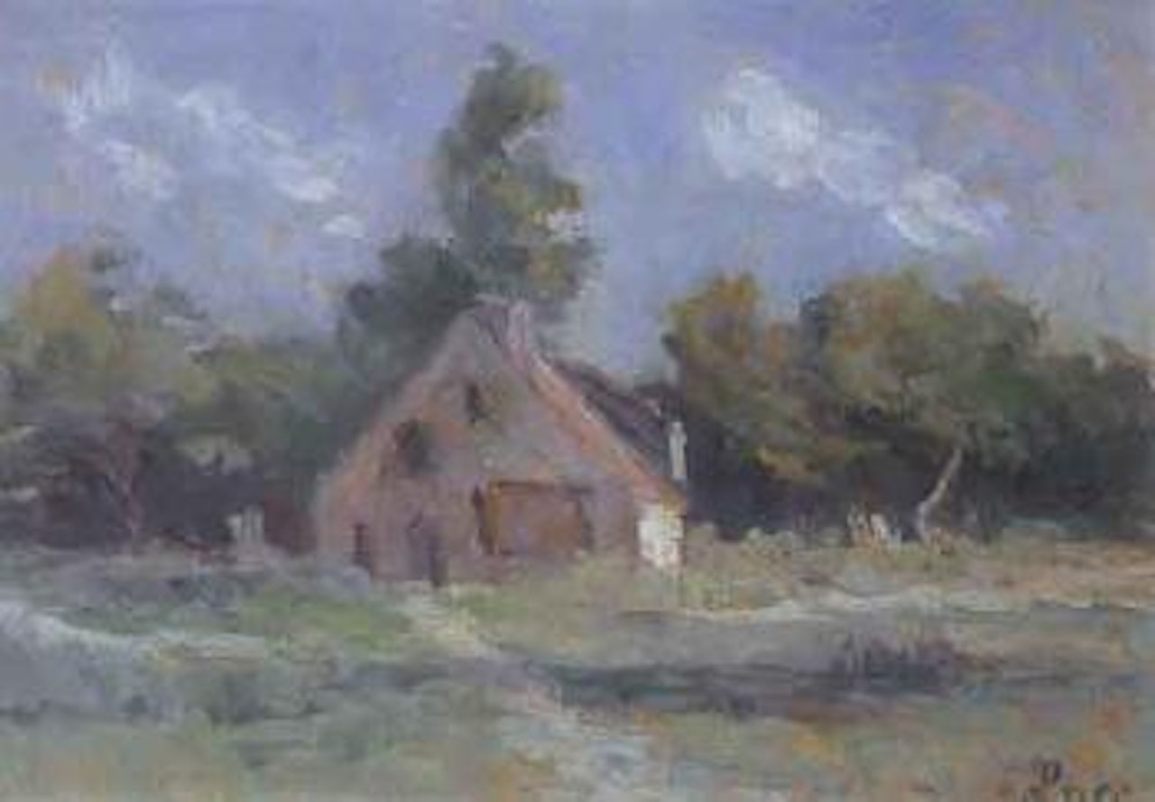 Chaumiere a Rolleboise by Maximilien Luce
