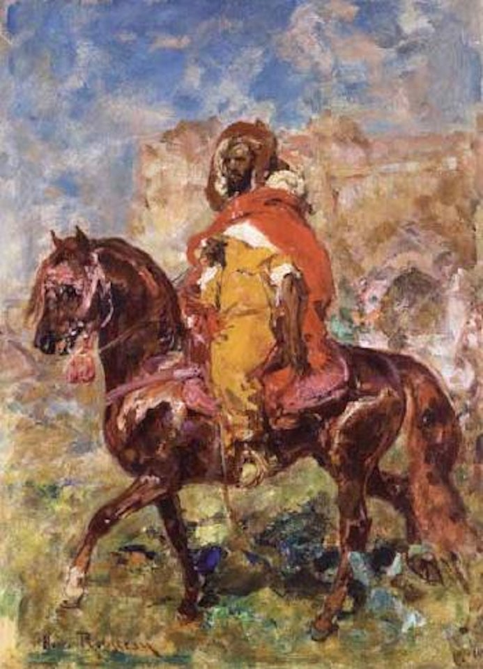 Cavalier au manteau rouge by Henri Émilien Rousseau