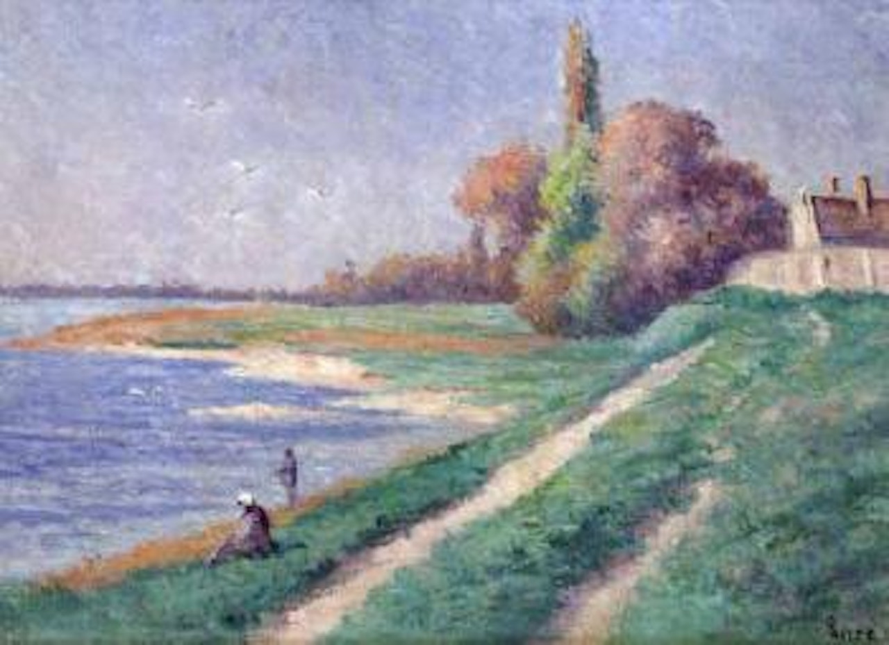 Paysage a l'embouchure du Trieux, Bretagne by Maximilien Luce