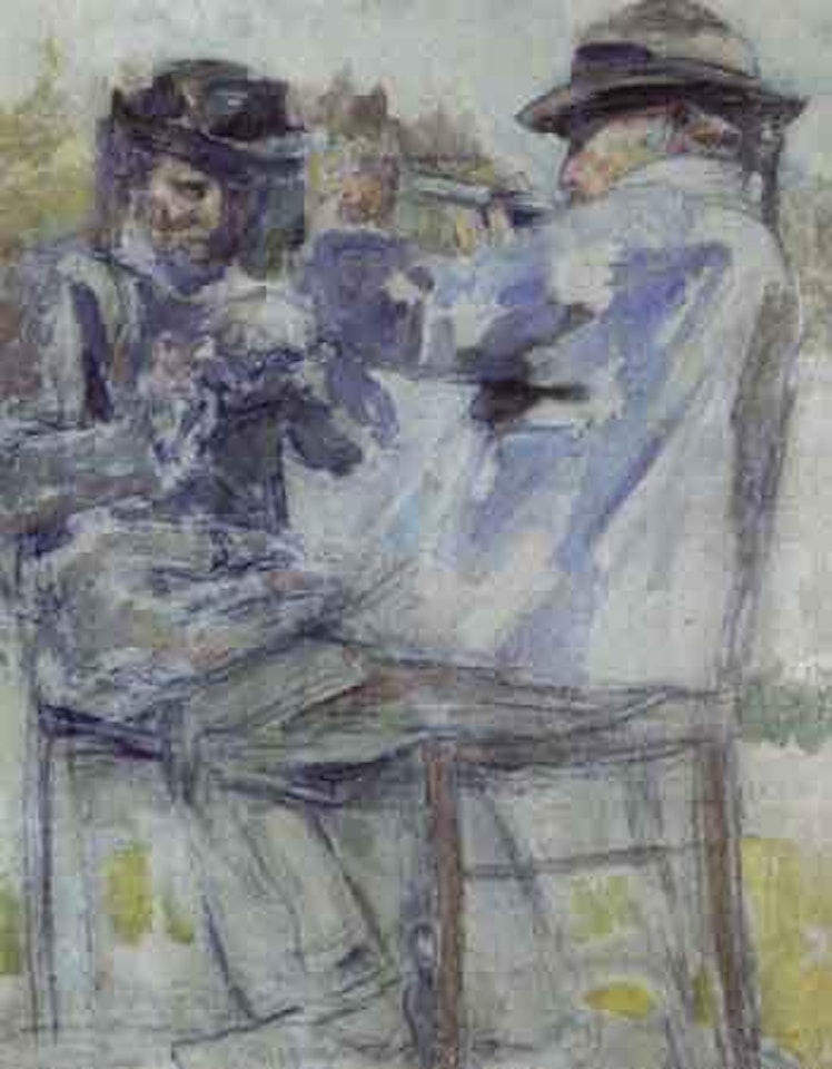 Les joueurs de bombarde by Jean Francois Raffaelli