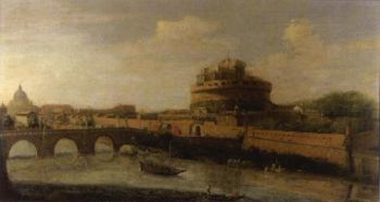Rome with the Ponte San Angelo, Castel San Angelo and St Peter's by Gaspar van Wittel