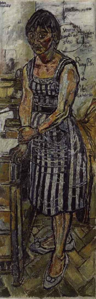 The Lady Vosene with telephone numbers by John Bratby