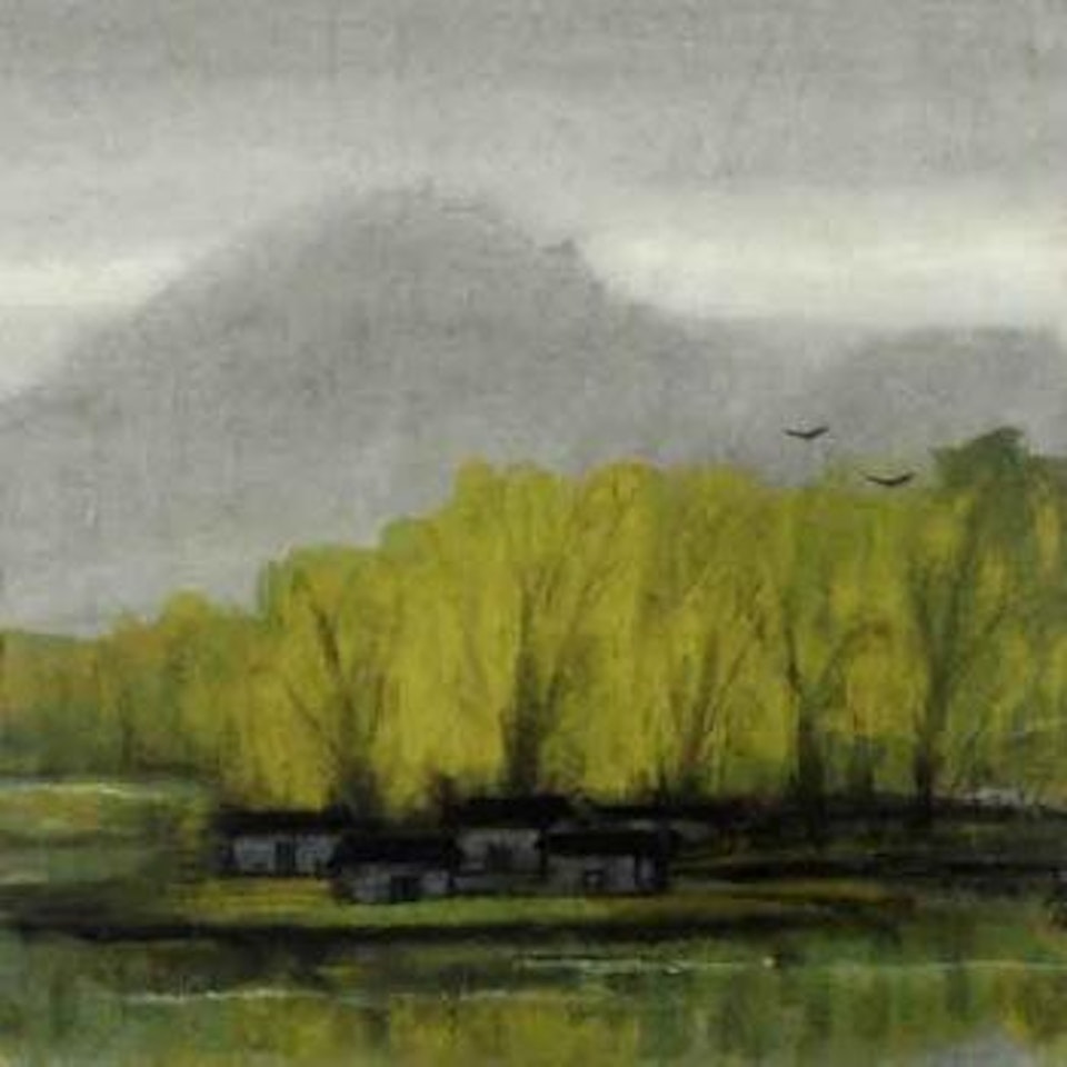 Village in spring by Lin Fengmian