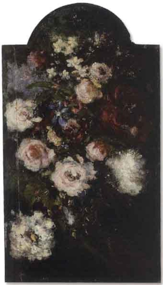 Still life with flowers by Adolphe Monticelli