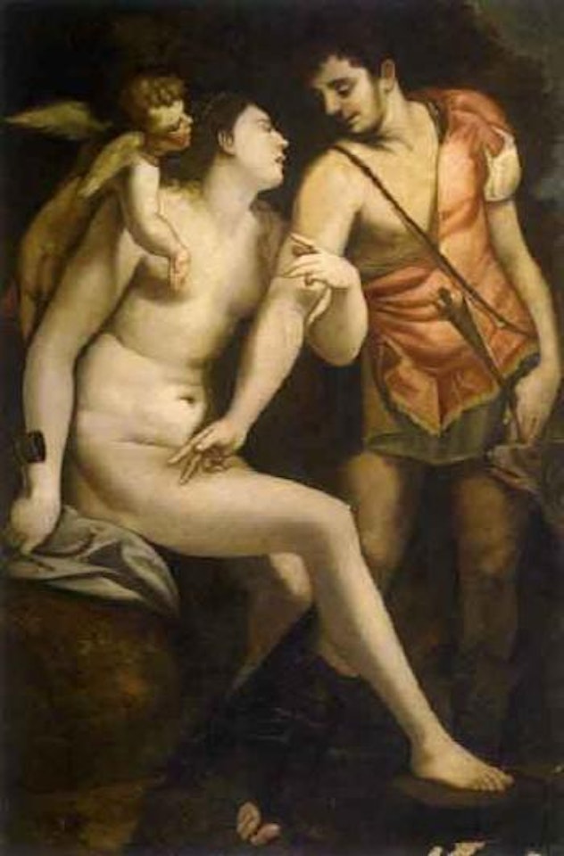 Venus and Adonis by Luca Cambiaso