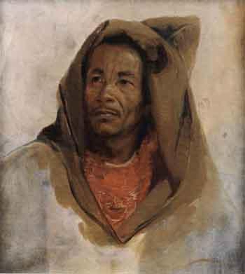 Oriental man by Gyula Tornai