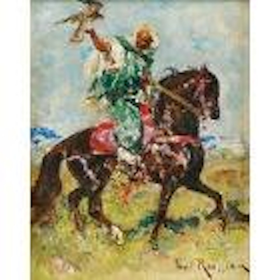 La chasse au faucon by Henri Émilien Rousseau