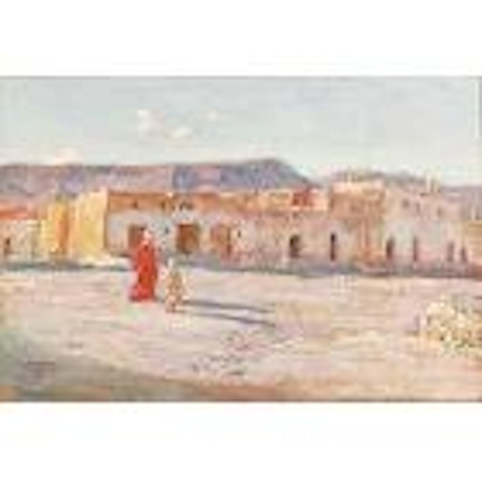 Rue a Bou Saada by Etienne Alphonse Dinet