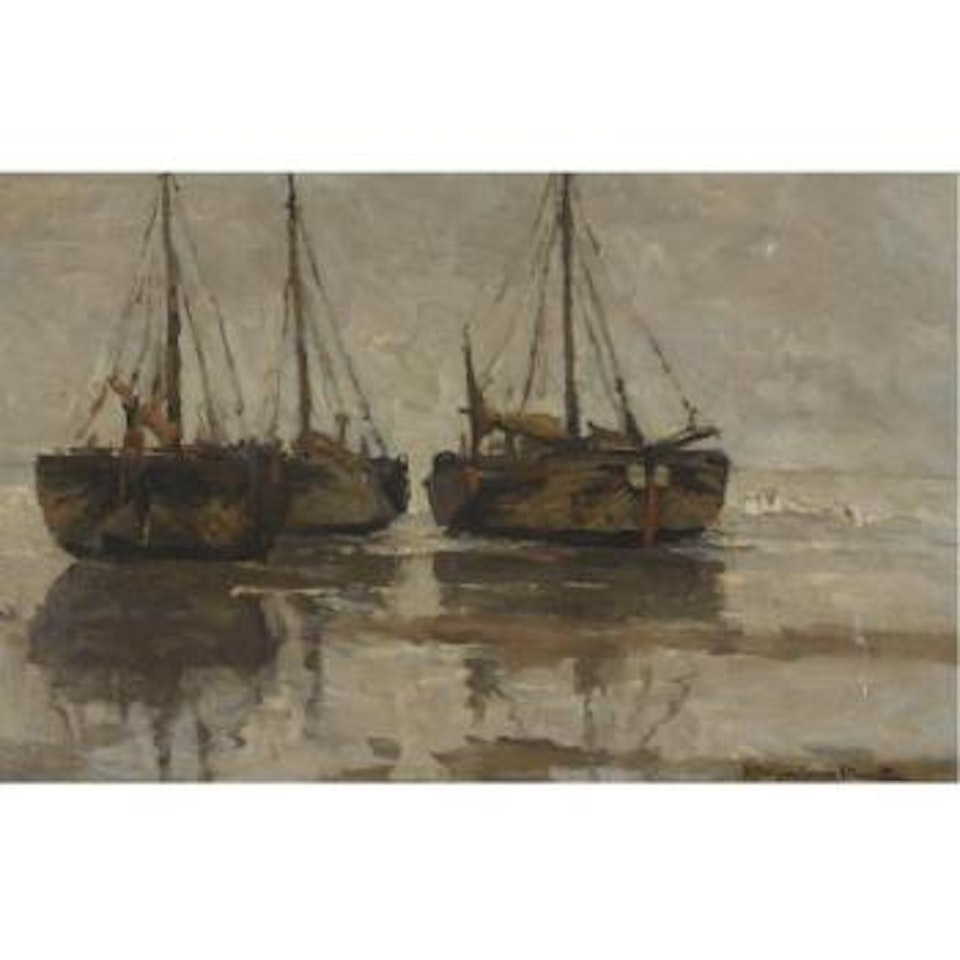 Bomschuiten in the breakers by Gerhard Arij Ludwig Morgenstjerne Munthe