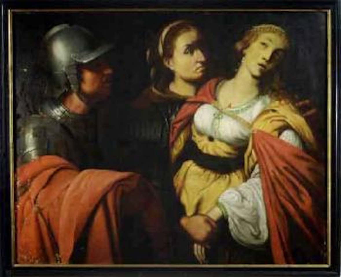 Tarquinius hassling Lucretia by Caravaggio