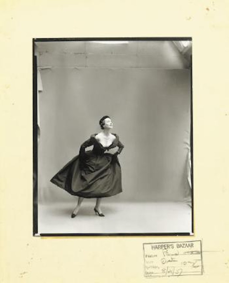Dorian Leigh, Evening Dress by Dior, Paris Studio, 1957 by Richard Avedon