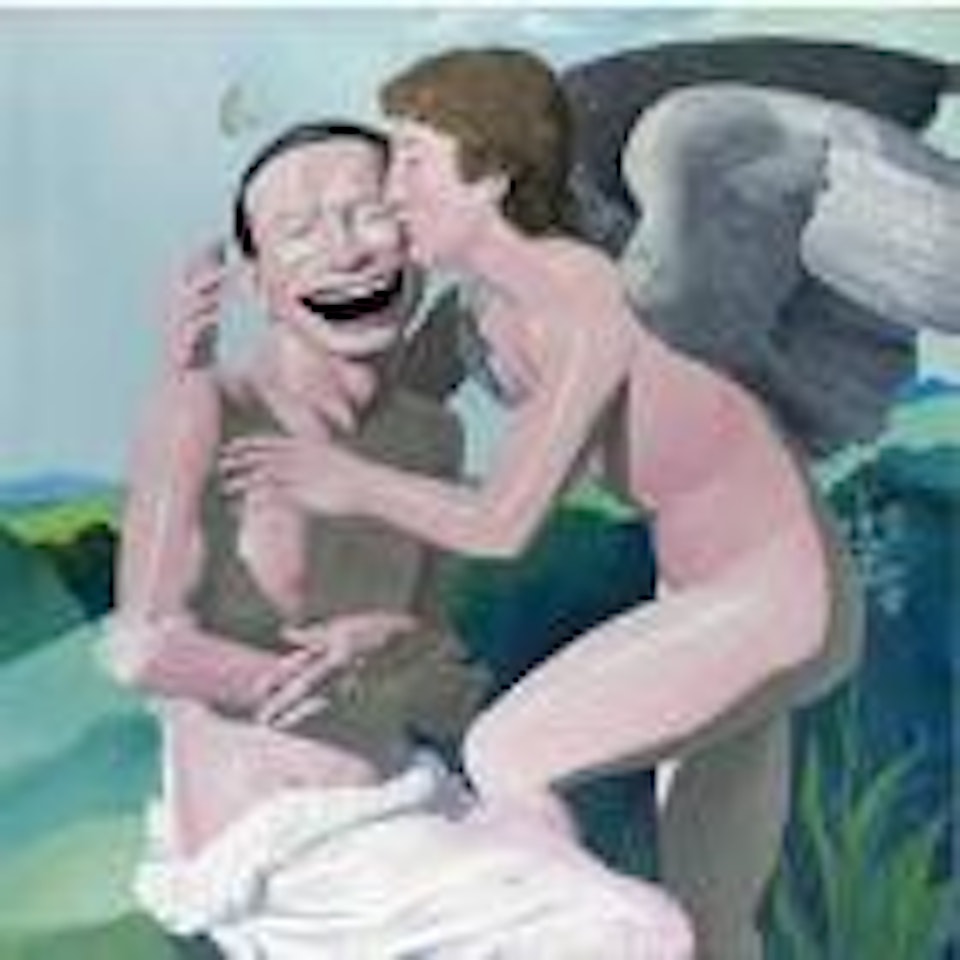 Cupid Kissing Psyche by Yue Minjun