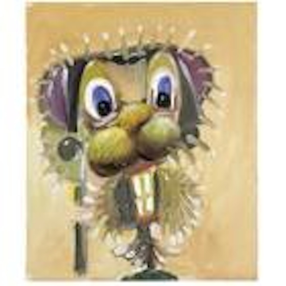 Head with Spiky Hair by George Condo