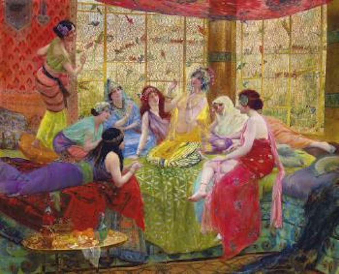 Harem Girls in an Aviary by Georges Antoine Rochegrosse