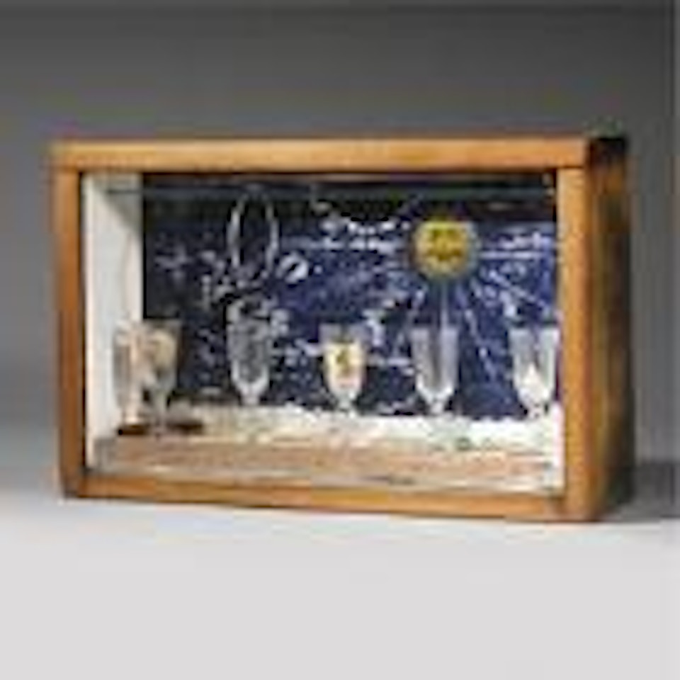 Untitled (Sun Box with 5 Glasses) by Joseph Cornell