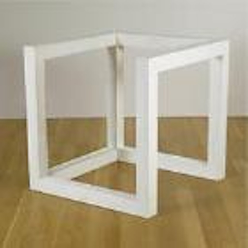 Incomplete Open Cube (10-4) by Sol LeWitt