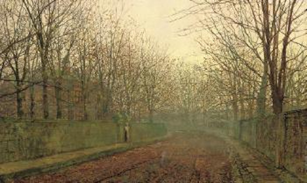 An Autumn Lane by John Atkinson Grimshaw