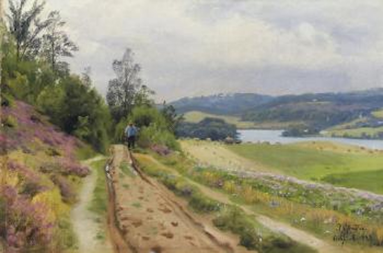 The Country Road by Peder Mork Monsted