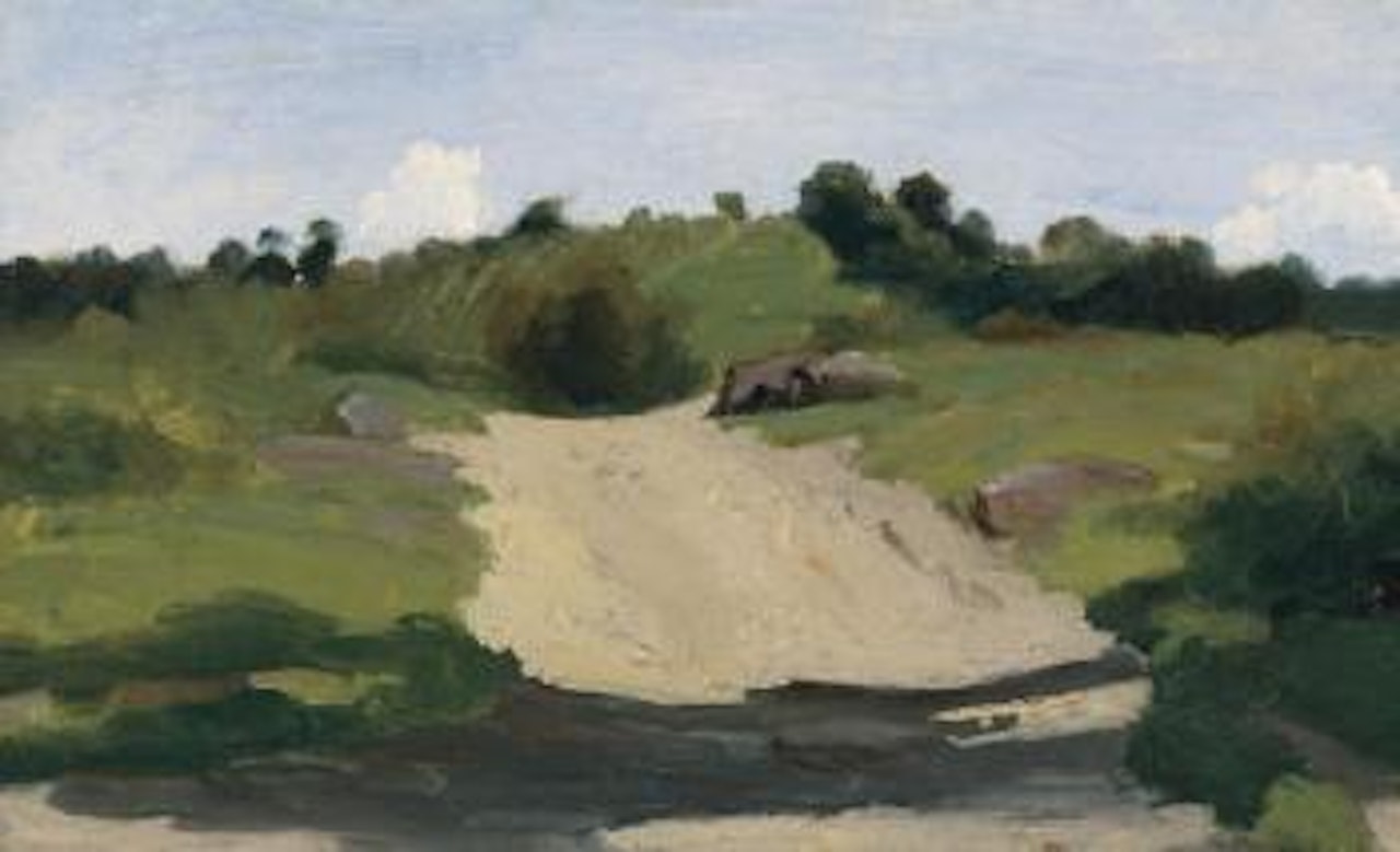 Un Chemin montant by Jean Baptiste Camille Corot
