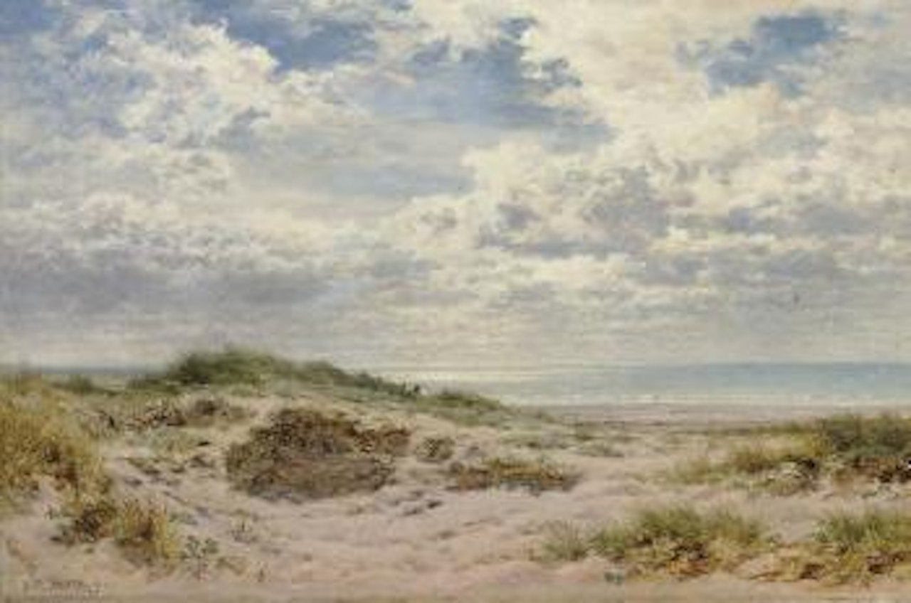 A Fine Morning on the Sussex Coast by Benjamin Williams Leader