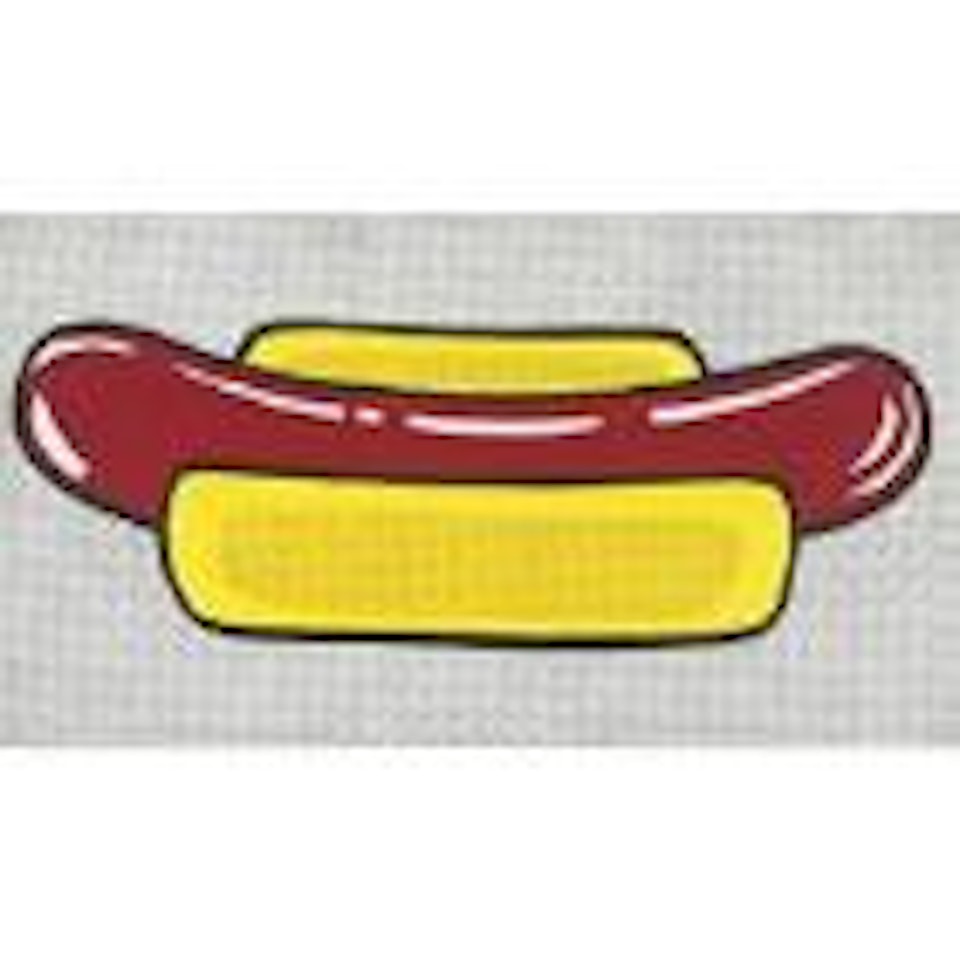 Lichtenstein Hot Dog by Elaine Sturtevant