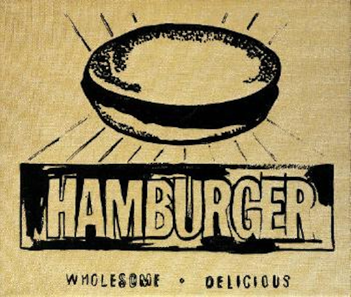 Hamburger by Andy Warhol