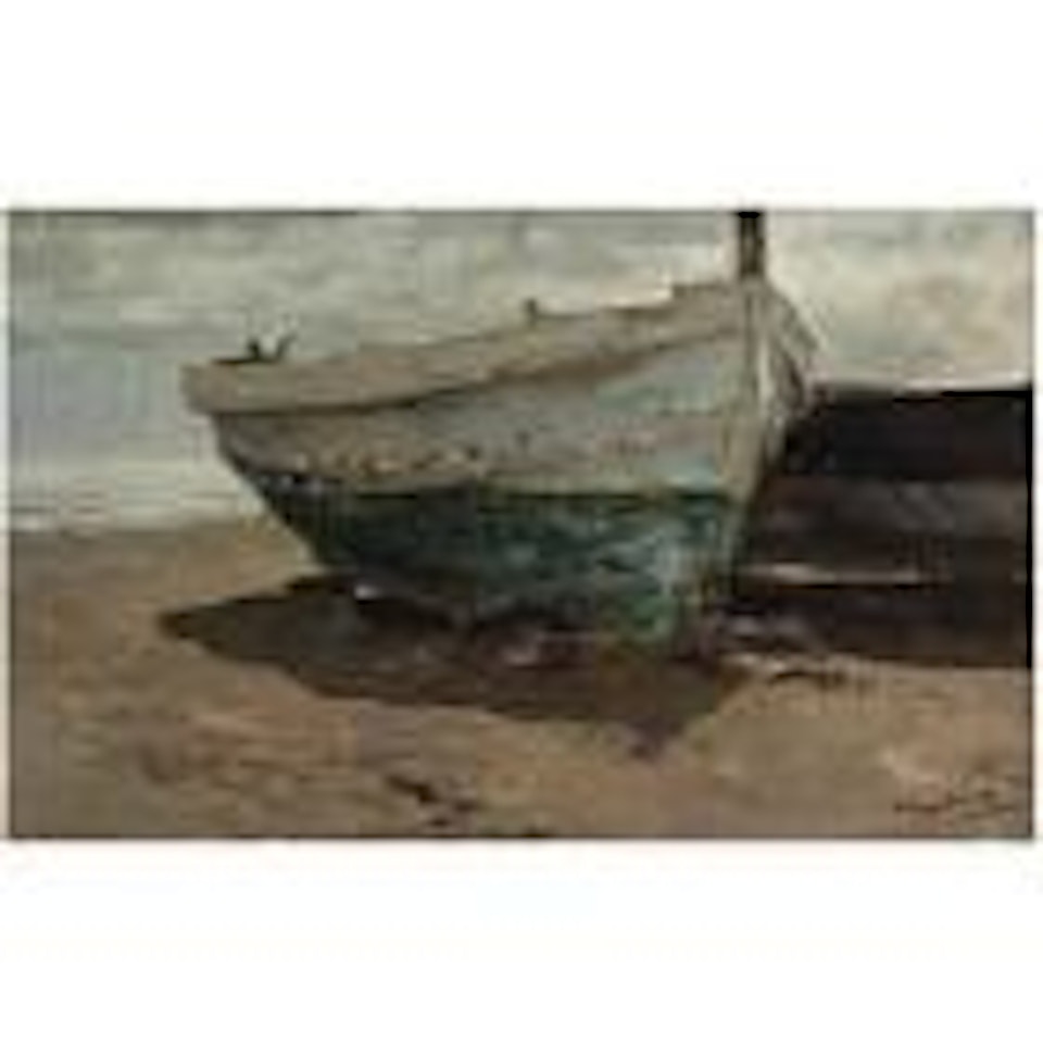 Barcas en la playa (Boats on the Beach) by Joaquin Sorolla Y Bastida