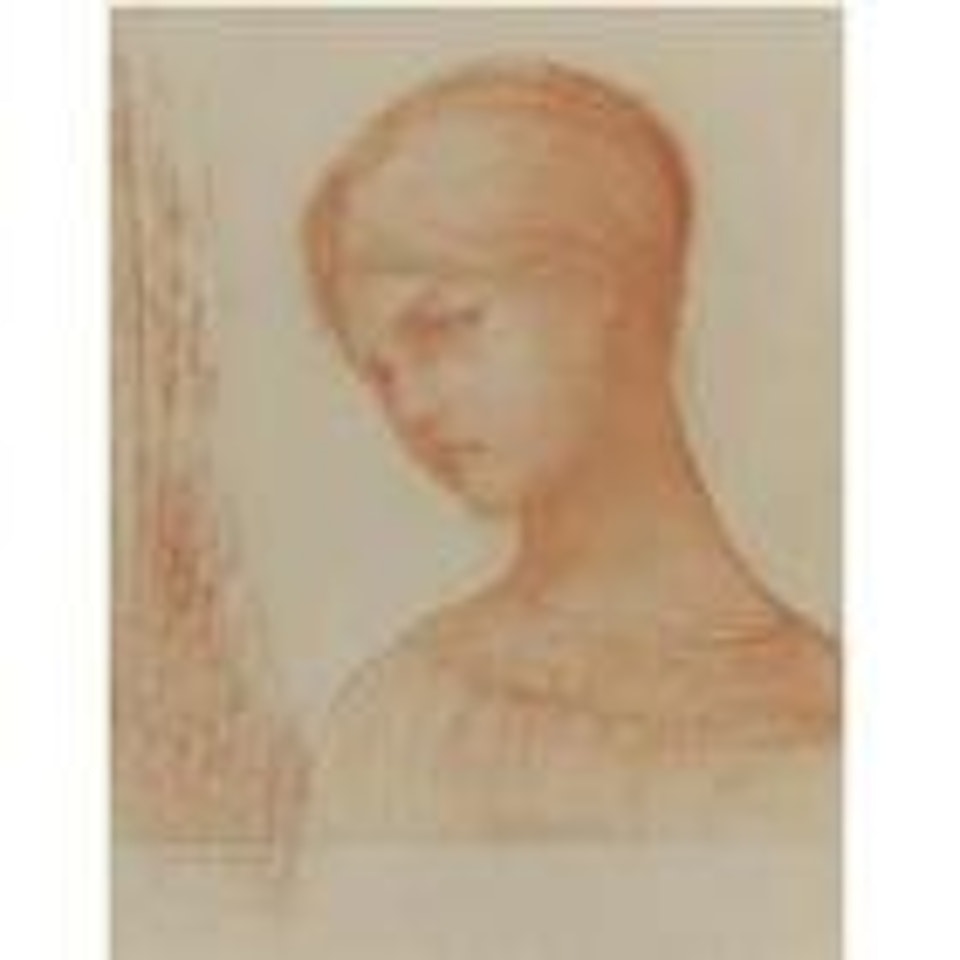 Reverie (Profil de jeune fille) by Odilon Redon