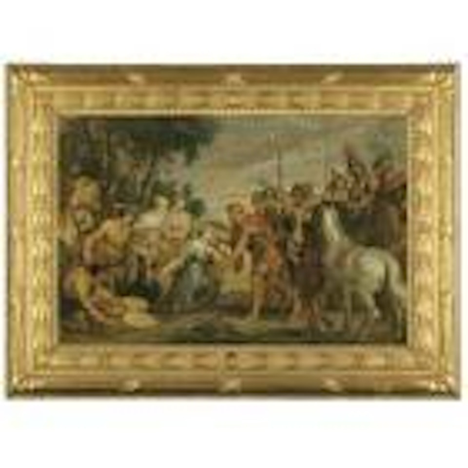 The meeting of David and Abigail by Flemish School