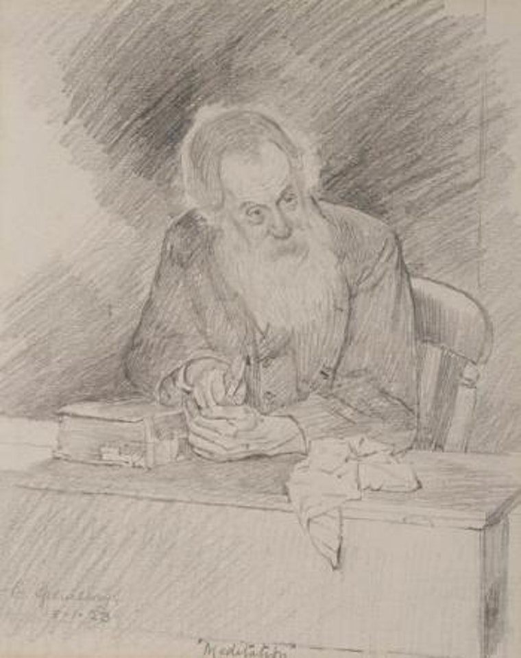 'Mediation' by Charles Spencelayh