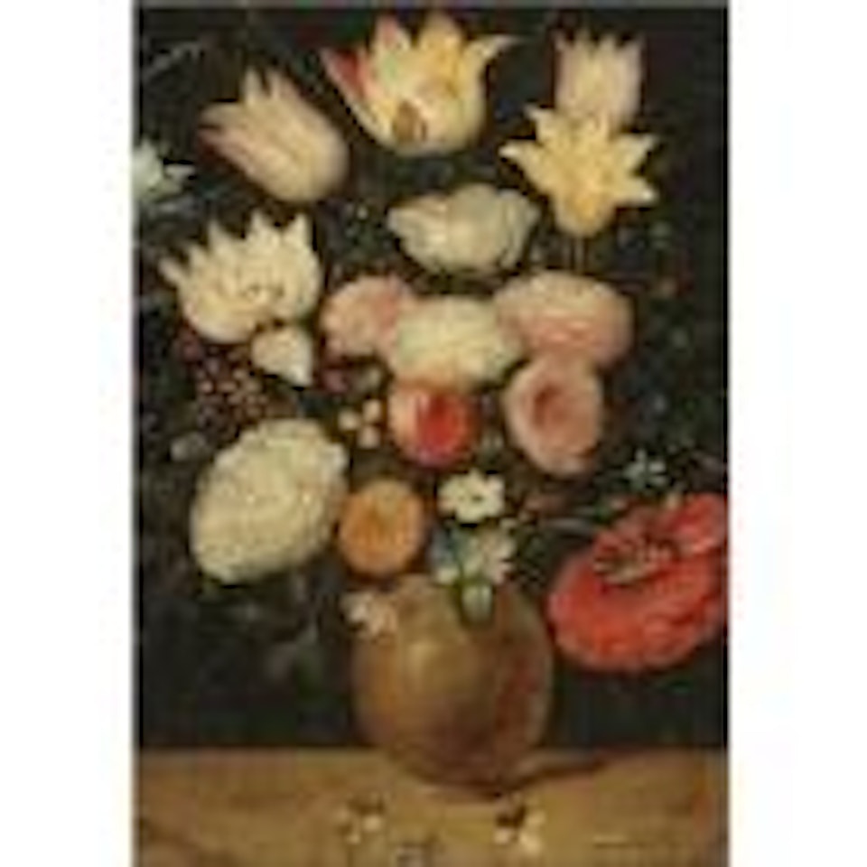 A still life of various flowers in a vase by Jan Brueghel the Younger