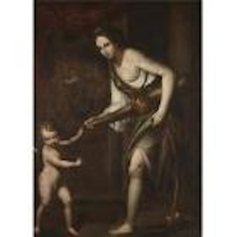 Omphale and Cupid by Neapolitan School