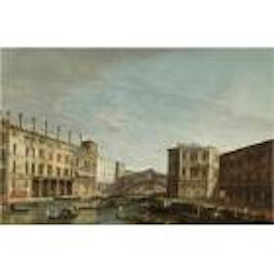 Venice, a view of the Grand Canal looking south towards the Rialto Bridge by Apollonio Domenichini