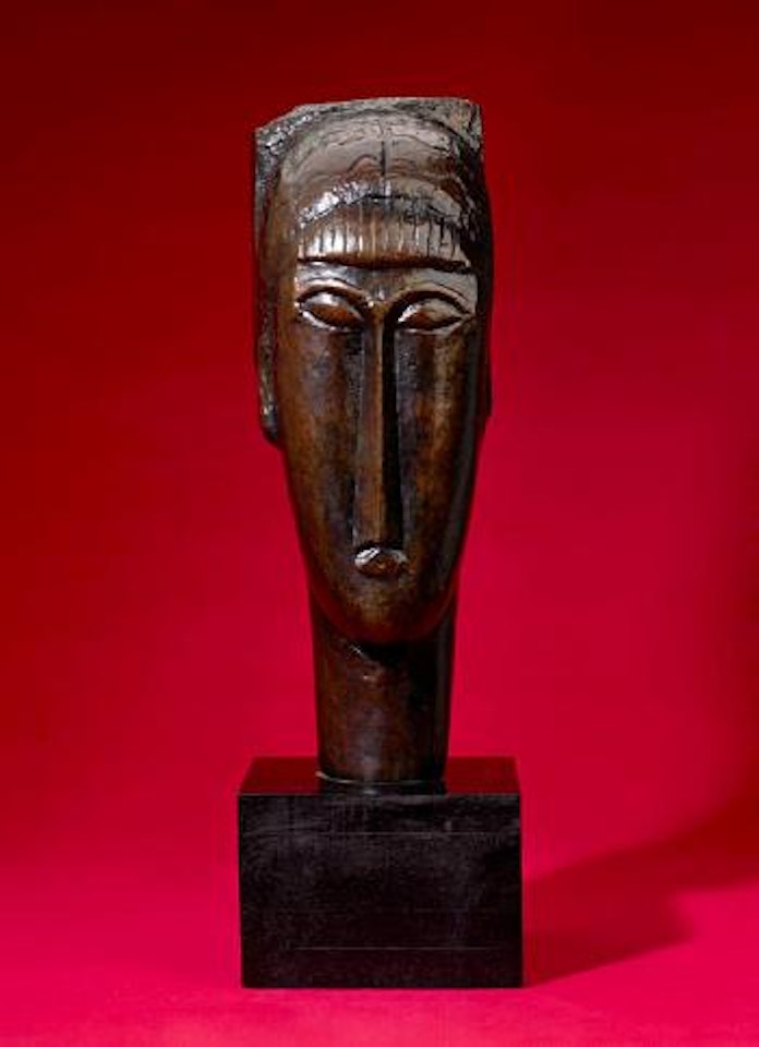 Tête à la frange by Amedeo Modigliani