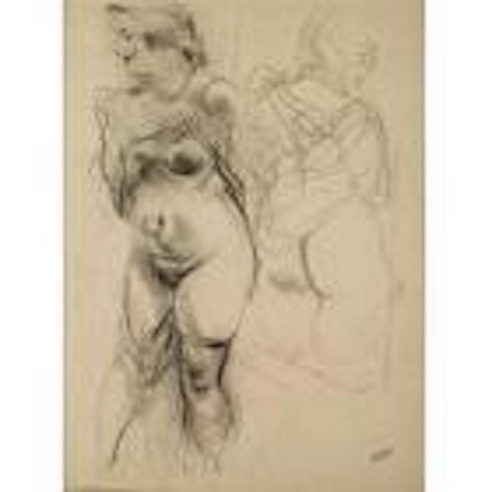 Nude Undressing by George Grosz