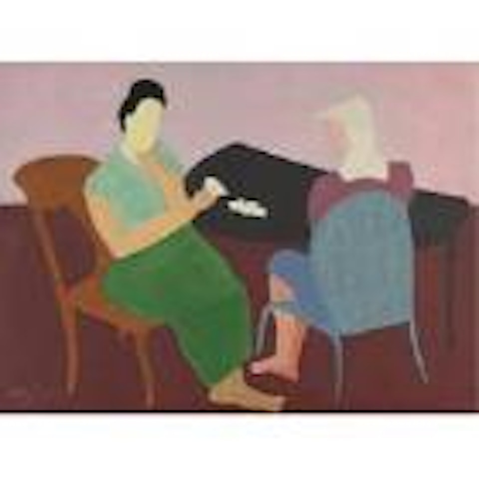 Card Game by Milton Avery