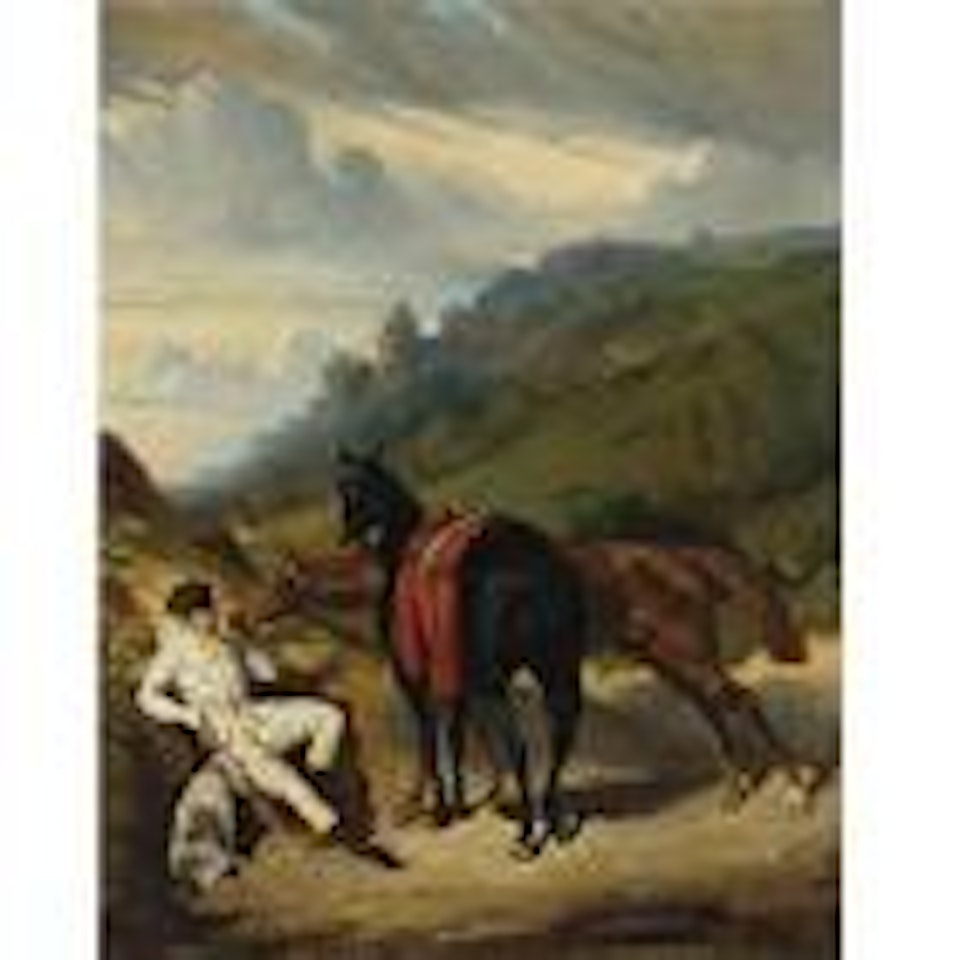 Le Lad Blanc (A rest in the Mountains) by Alfred de Dreux