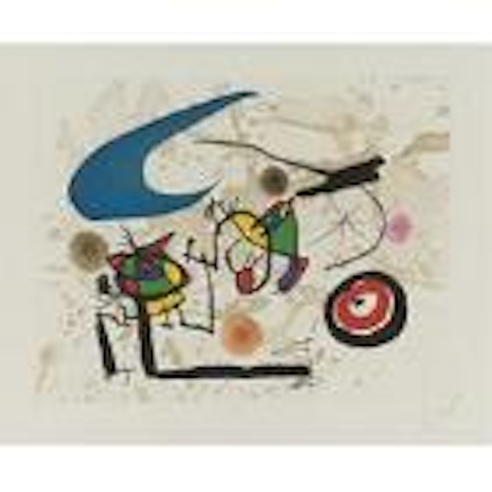 Pygmees sous la lune (D. 562) by Joan Miró