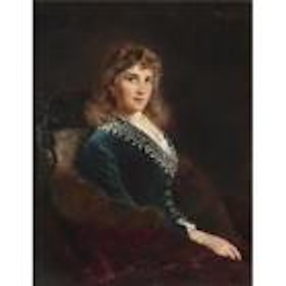Portrait of a Lady said to be the Artist's Wife by Konstantin Makovsky