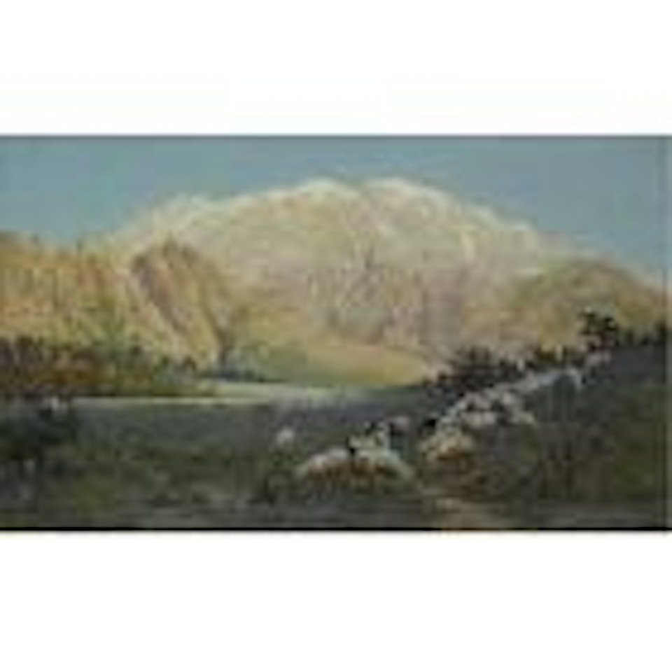 Sheep Grazing on the Mountainside by Richard Karlovich Zommer