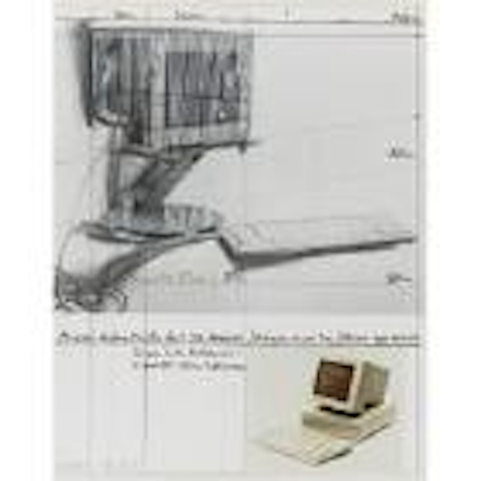 Ericsson display monitor unit 3111 wrapped project for personal computer (S. 120) by Christo