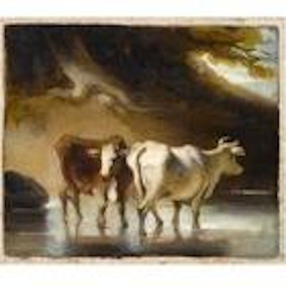 Cattle Fording a River by George Chinnery