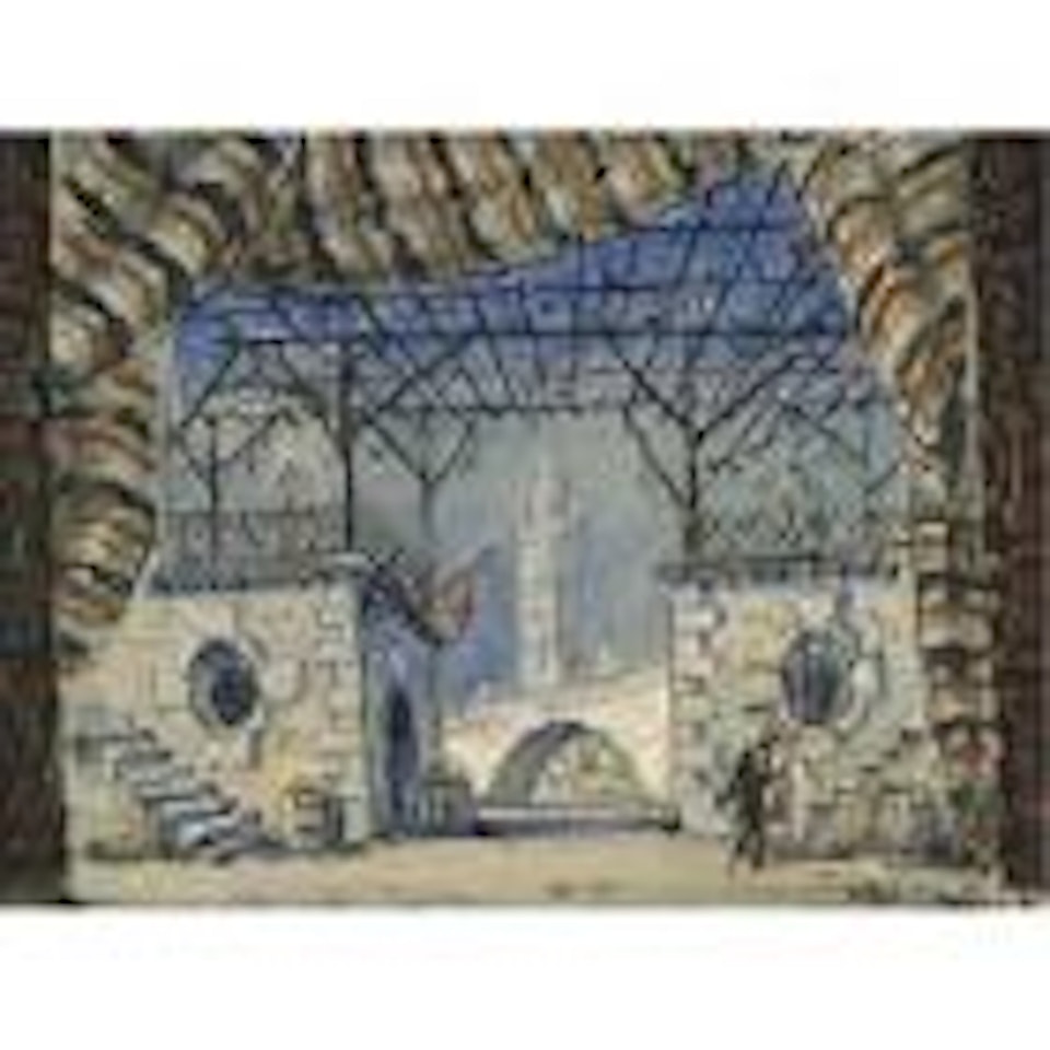 Set Design for a Production of Don Juan by Mstislav Valerianovich Dobuzhinsky