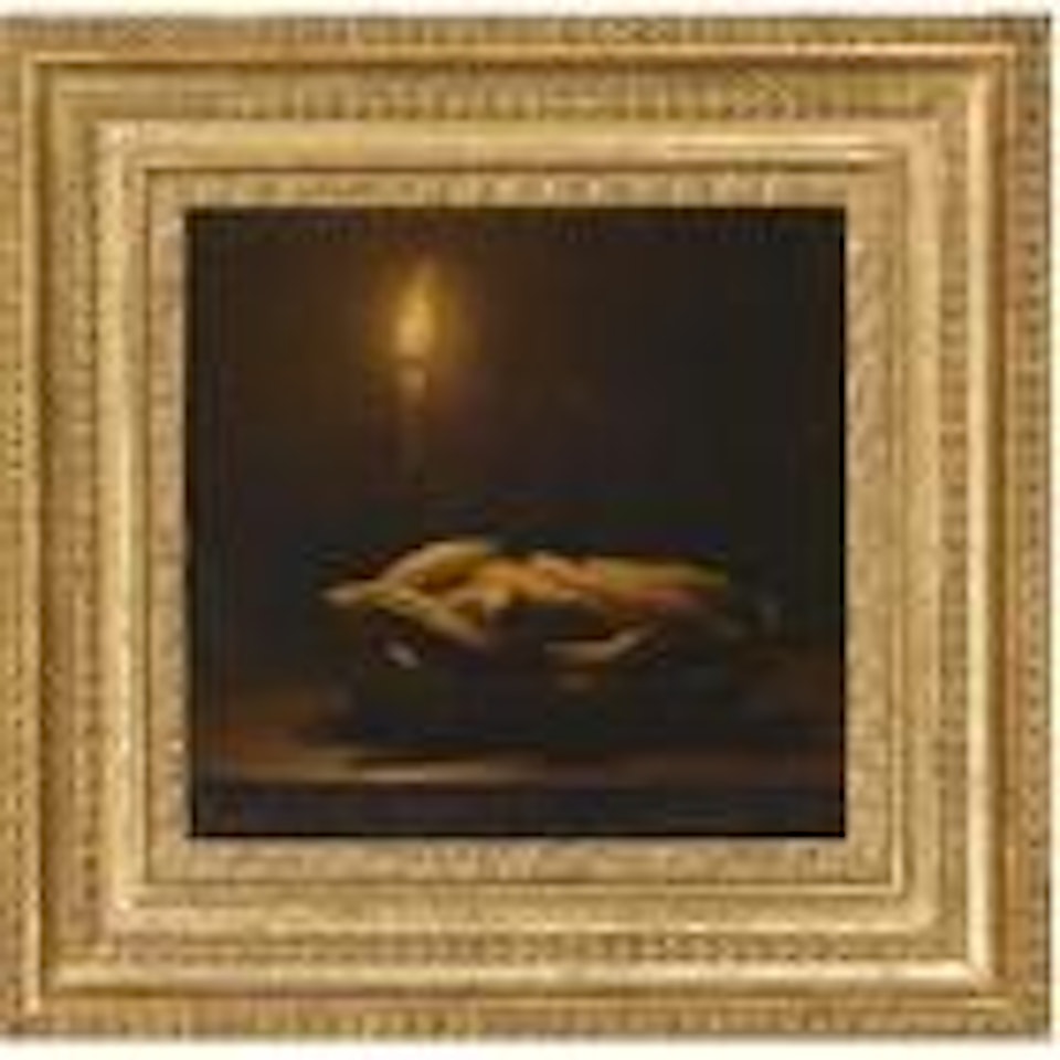 A Still Life with Courgettes by Petrus van Schendel