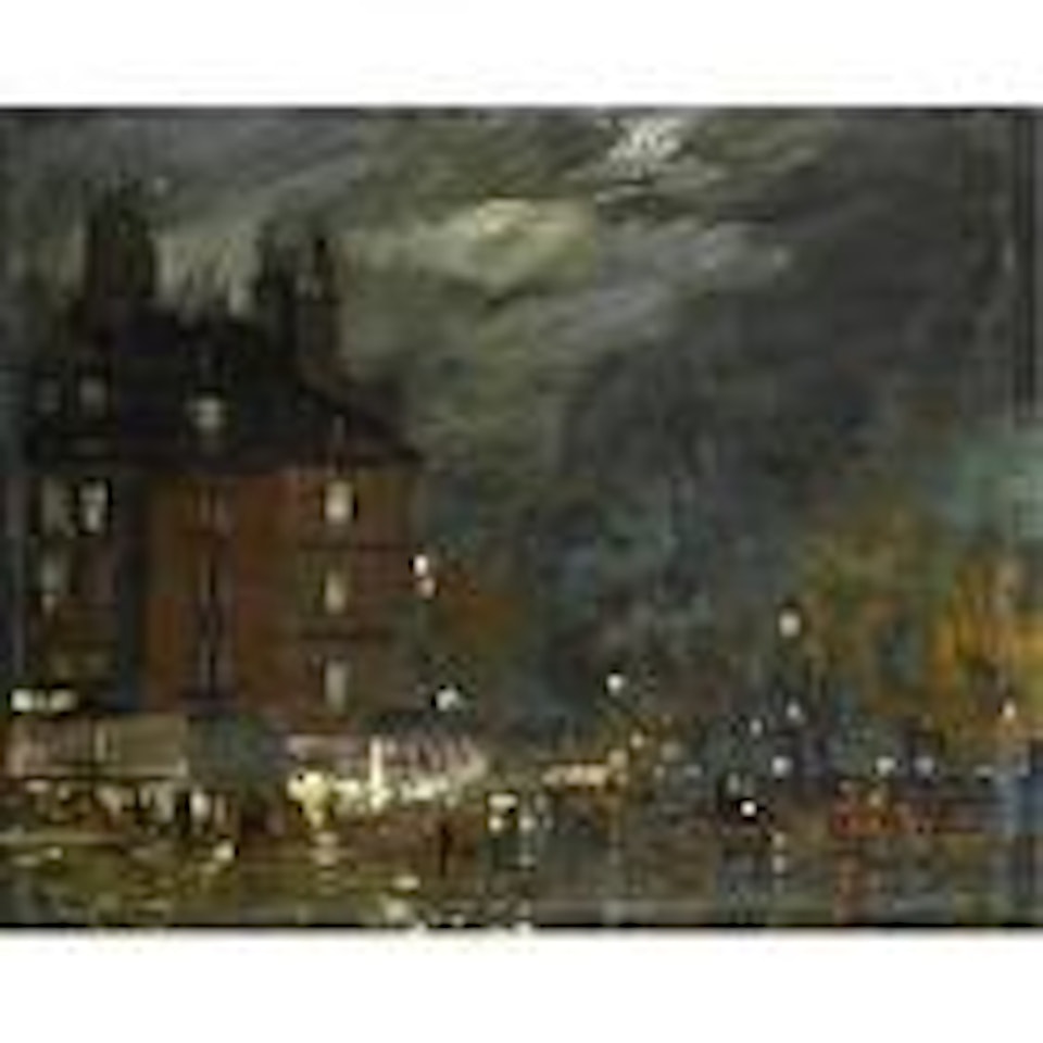 Paris Night View by Konstantin Alekseevich Korovin